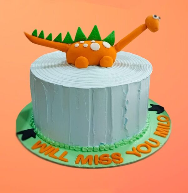 Little Dinosaur Theme Cake