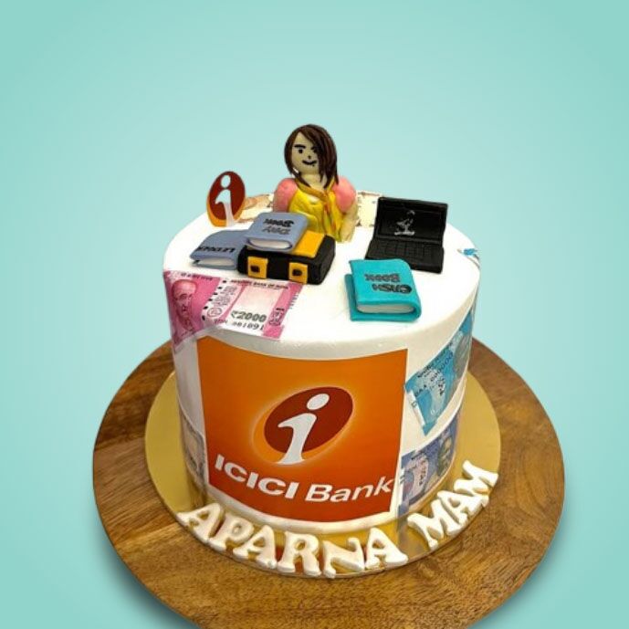 icici bank employee retirement cake