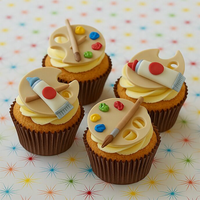 Painter’s Delight Cupcakes