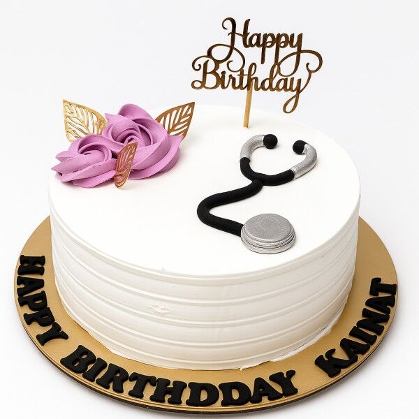 Stethoscope Cake for Medical Professionals