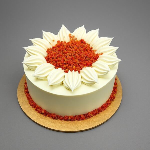 Sunflower Bliss Red Velvet Cake