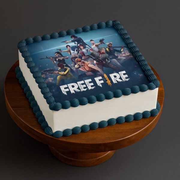 Free Fire Photo Cake