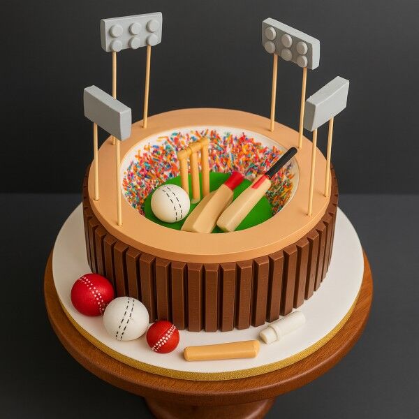 Cricket Stadium Cake