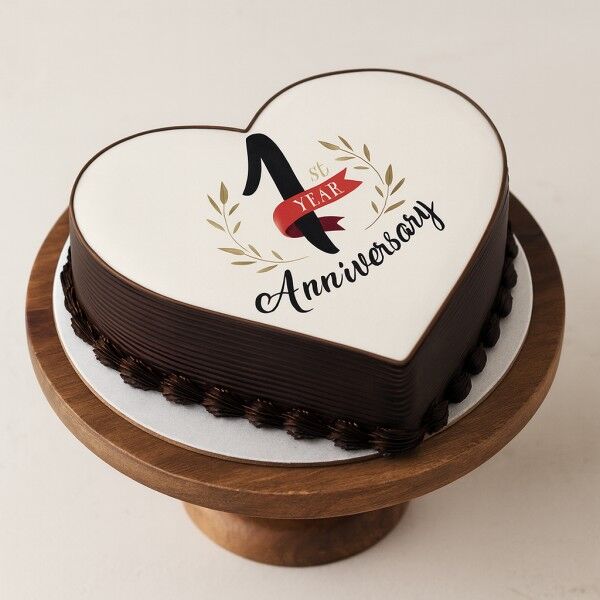 heart of love anniversary cake