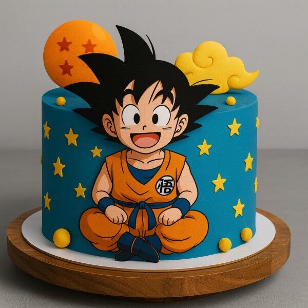 little goku celebration cake