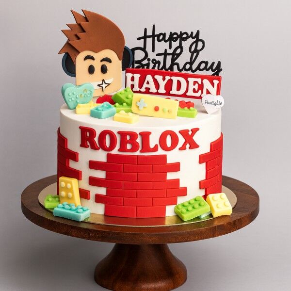 roblox brick birthday cake
