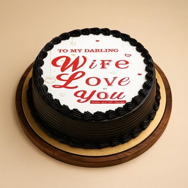 To My Darling Wife Cake