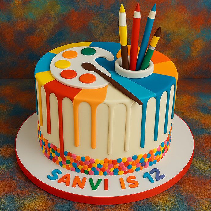 Paint It Happy Cake