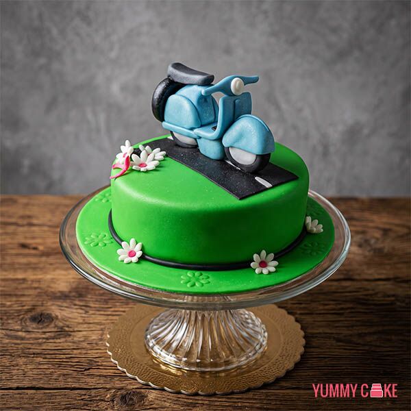 Scooter Theme Cake
