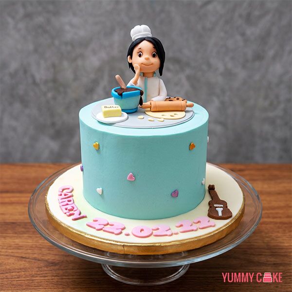 Woman Chef Birthday Cake