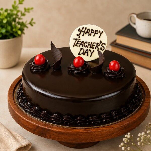 teachers day chocolate cake