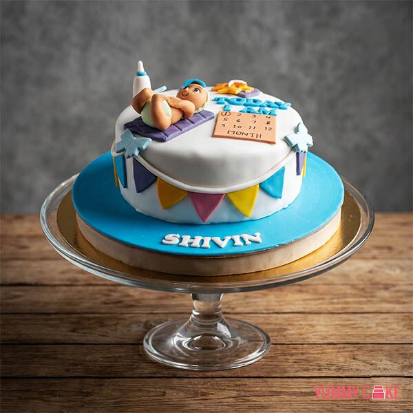 1 Month Birthday Cake