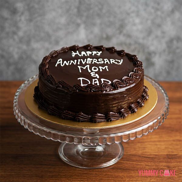 Parents Anniversary Chocolate Cake