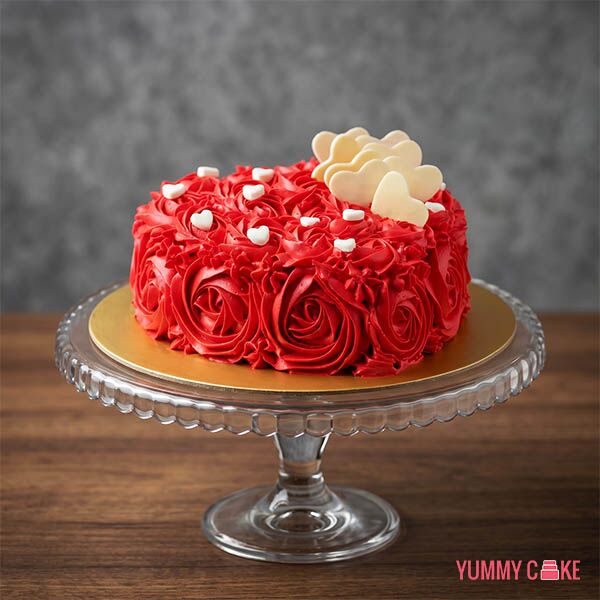 Romantic Heart Cake