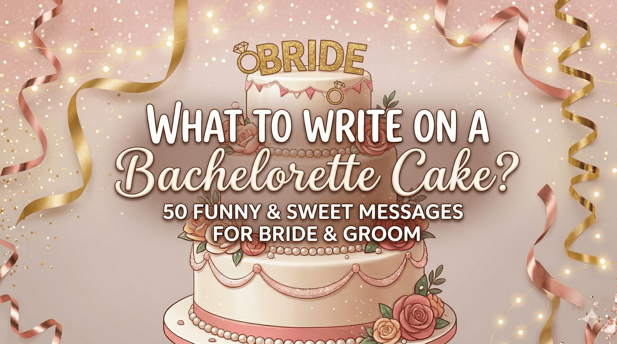 What to Write on a Bachelorette Cake? 50 Funny & Sweet Messages for Bride and Groom