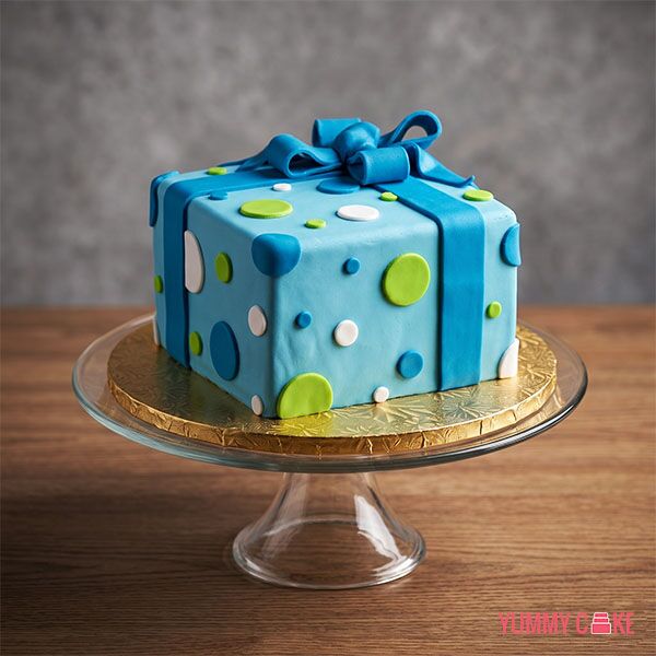 Gift Box Fondant Cake