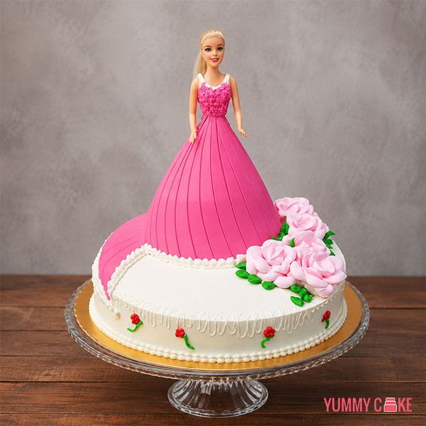 Floral Barbie Gown Cake
