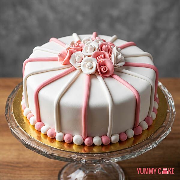 Floral Fondant Cake