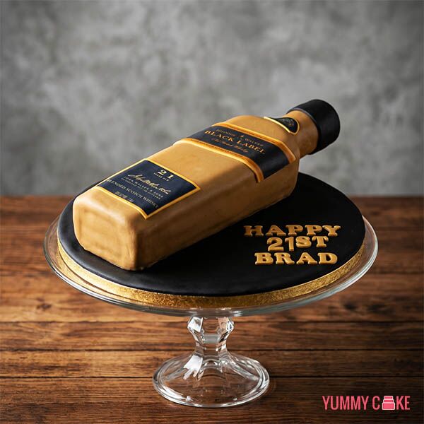 Black Label Whisky Cake