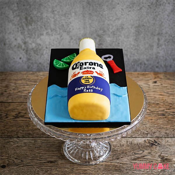 Corona Beer Bottle Cake