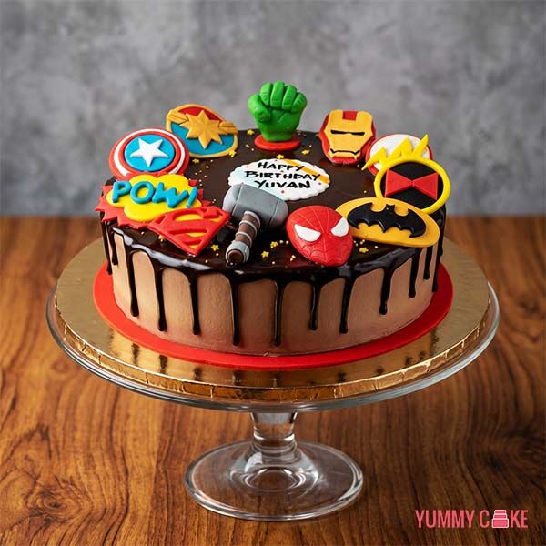 Avengers Theme Cake