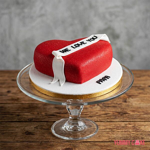 We Love You Papa Cake