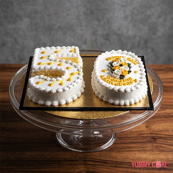 50th Anniversary Number Cake