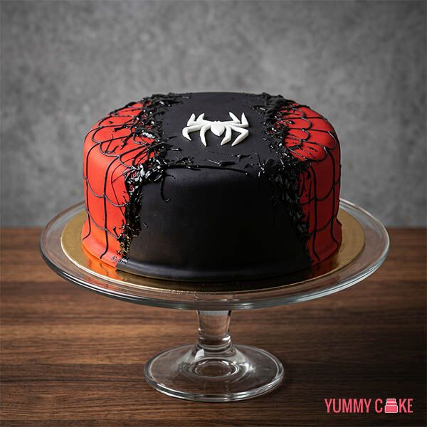 Spiderman Fondant Cake