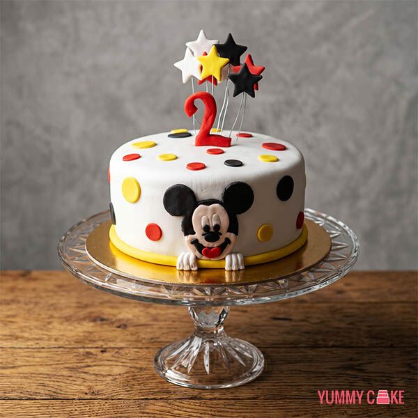 Mickey Mouse Fondant Cake