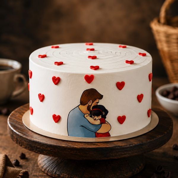 dad and daughter cake for fathers day