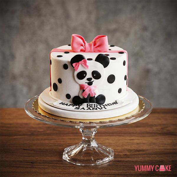 Baby Panda Birthday Cake