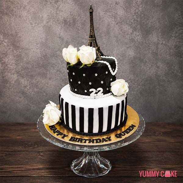 Eiffel Tower Theme Cake