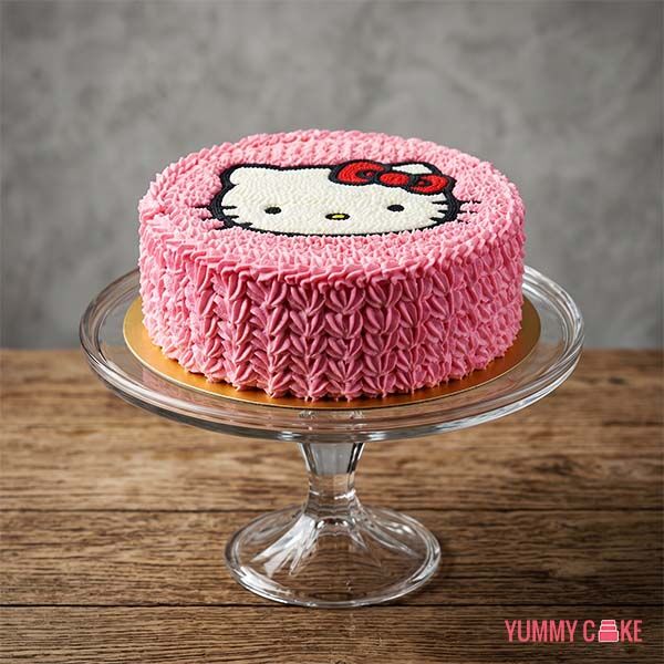 Kitty 1st Birthday Cake