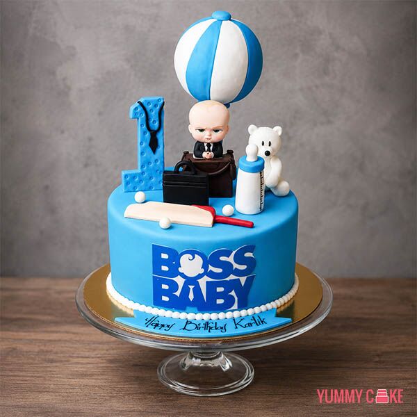 Boss Baby 1st Birthday Cake