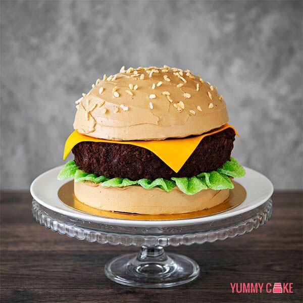 Burger Theme Cake