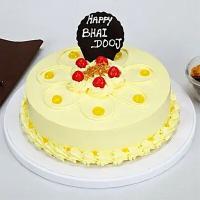 bhai dooj butterscotch cake