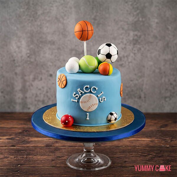 Sports Theme Birthday Cake