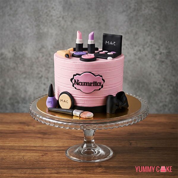 Fancy Makeup Birthday Cake