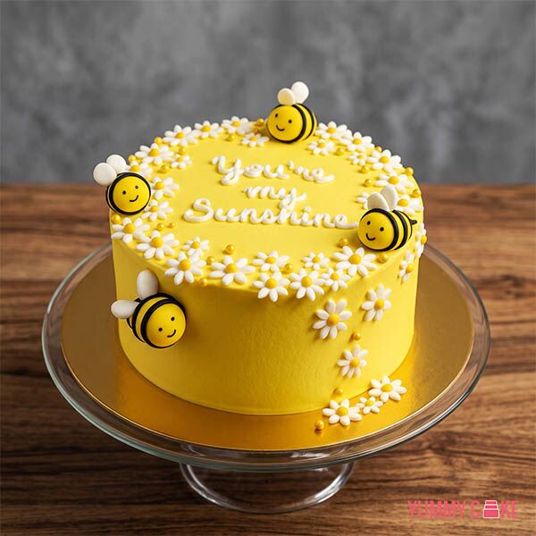 Honey Bee Theme Cake