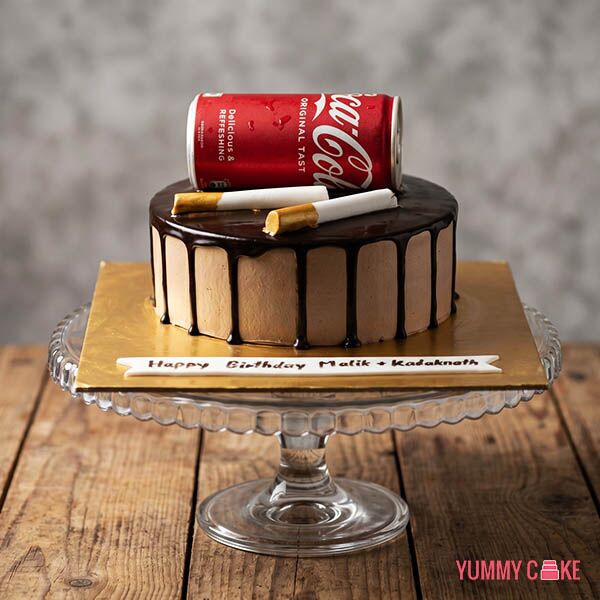Cigarette and Coke Cake