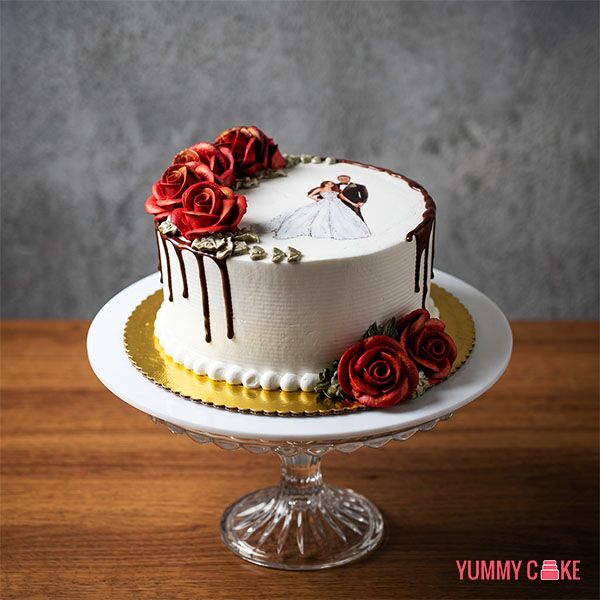 Wedding Couple Cake