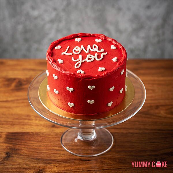 Red Embrace Cake