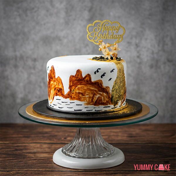 Landscape Painting Cake