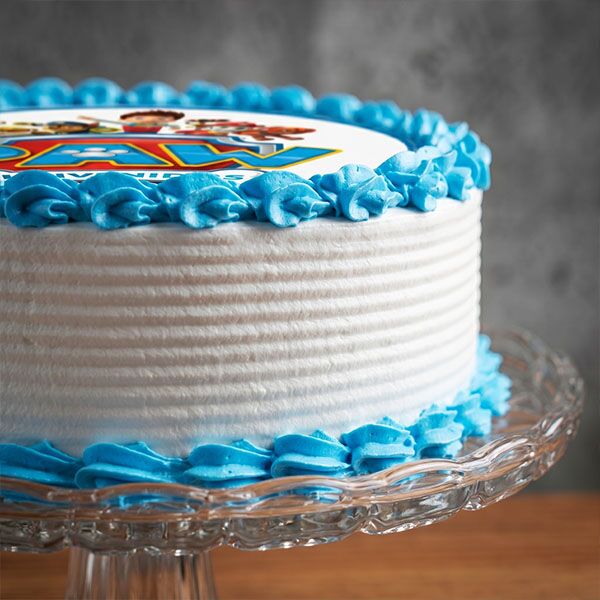 paw patrol photo cake side view