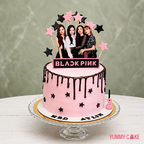 blackpink k pop birthday cake