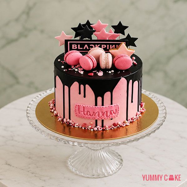 blackpink k pop macaron cake