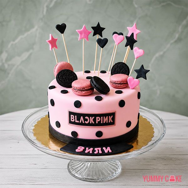 blackpink oreo macaron cake