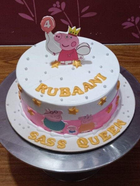 peppa pig photo cake original