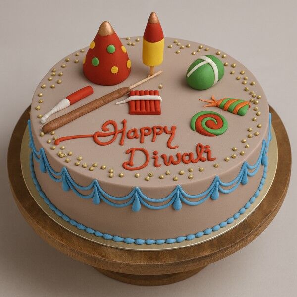 Diwali Crackers Cake