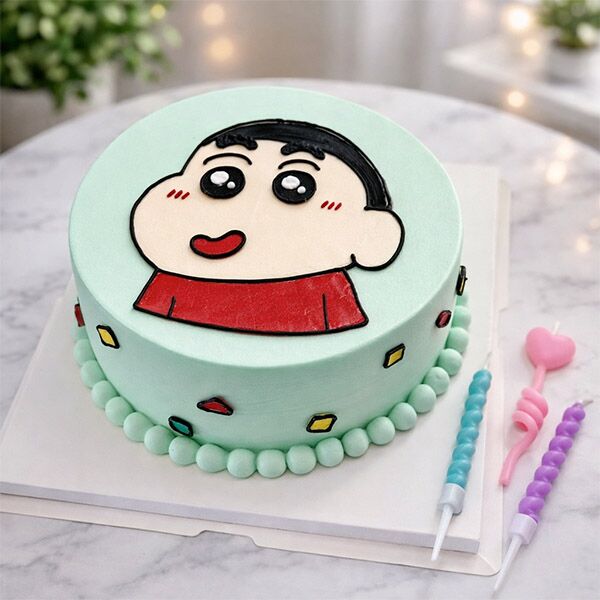 Shinchan Face Cake
